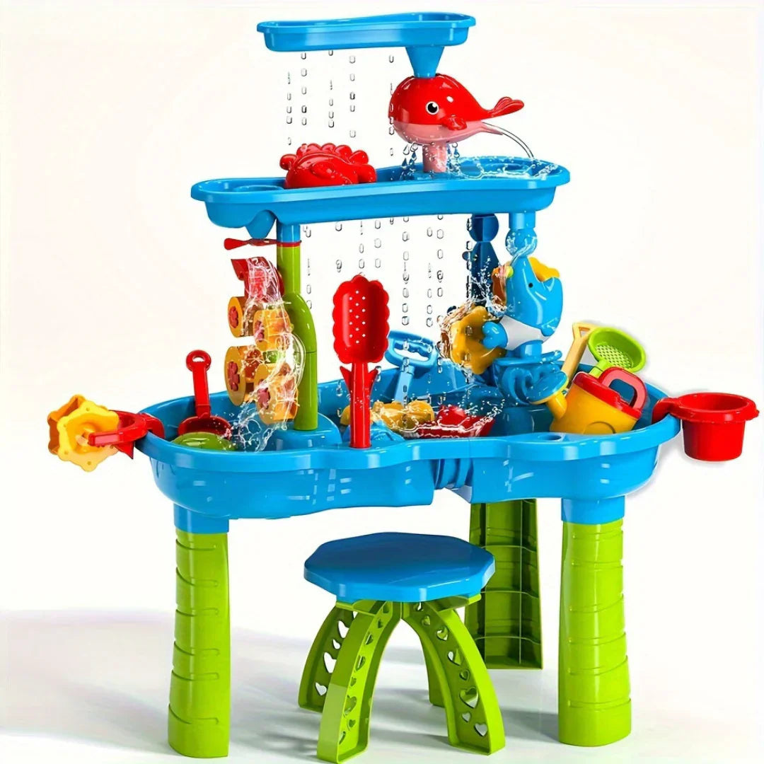 Kids Sand Water Table | Interactive Play Station With 15 Accessories