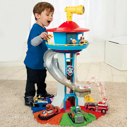 Kids Playset Slide Tower Toy Cars Activity Set