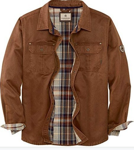 Men's All-Season Waxed Trucker Jacket - Brown